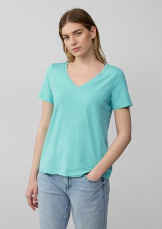s.Oliver T-Shirt mit V-Ausschnitt - türkis s.Oliver T-Shirt mit V-Ausschnitt - türkis
