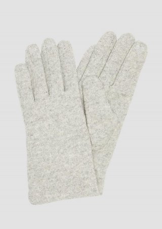 s.Oliver Wollmix-Handschuhe mit Touch-Funktion - grau meliert s.Oliver Wollmix-Handschuhe mit Touch-Funktion - grau meliert