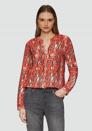 s.Oliver Strukturierte Bluse aus Viskosemix - hellorange s.Oliver Strukturierte Bluse aus Viskosemix - hellorange