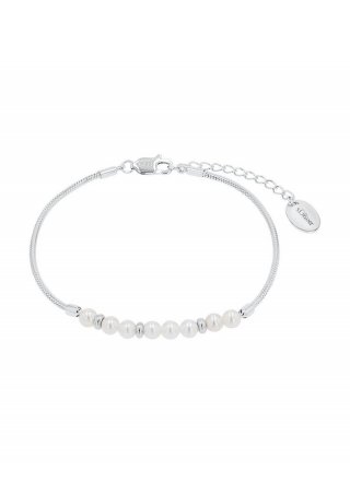 s.Oliver Silber-Armband mit Schmuckperlen - silber s.Oliver Silber-Armband mit Schmuckperlen - silber