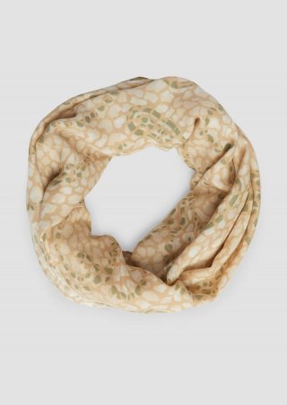 s.Oliver Loop-Schal aus Viskose mit All-over-Print - sandstein s.Oliver Loop-Schal aus Viskose mit All-over-Print - sandstein