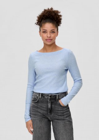 s.Oliver Longsleeve aus Viskosemix - himmelblau s.Oliver Longsleeve aus Viskosemix - himmelblau
