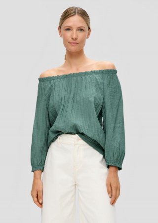 s.Oliver Off-Shoulder-Bluse aus Viskosemix - helles petrol s.Oliver Off-Shoulder-Bluse aus Viskosemix - helles petrol