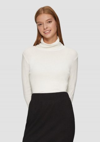 s.Oliver Langarmshirt mit Rollkragen - ecru s.Oliver Langarmshirt mit Rollkragen - ecru