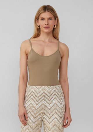 s.Oliver Slim-Fit-Top mit verstellbaren Spaghettiträgern - sandstein s.Oliver Slim-Fit-Top mit verstellbaren Spaghettiträgern - sandstein