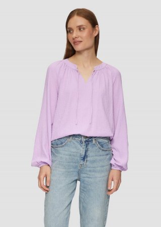s.Oliver Strukturierte Bluse mit Raffdetails - lavendel s.Oliver Strukturierte Bluse mit Raffdetails - lavendel