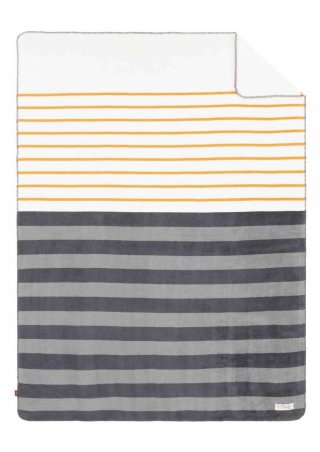 s.Oliver Decke mit Streifen - grau s.Oliver Decke mit Streifen - grau