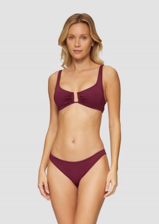 s.Oliver Unifarbener Bustier-Bikini - burgund s.Oliver Unifarbener Bustier-Bikini - burgund