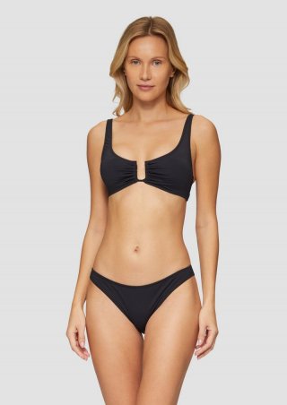 s.Oliver Unifarbener Bustier-Bikini - schwarz s.Oliver Unifarbener Bustier-Bikini - schwarz