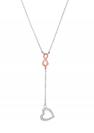 s.Oliver Halsschmuck rhodiniert+rosévergoldet aus Silber - silber s.Oliver Halsschmuck rhodiniert+rosévergoldet aus Silber - silber