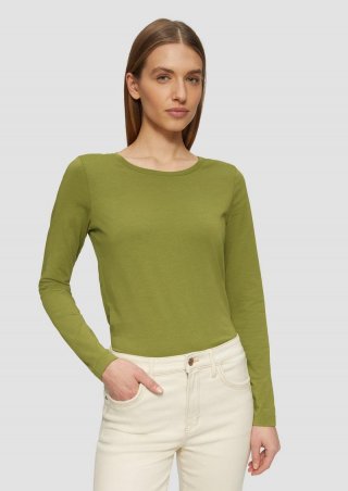 s.Oliver Longsleeve aus Baumwollstretch - guacamole s.Oliver Longsleeve aus Baumwollstretch - guacamole