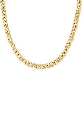 s.Oliver Panzerkette mit Emaille-Detail - gold s.Oliver Panzerkette mit Emaille-Detail - gold