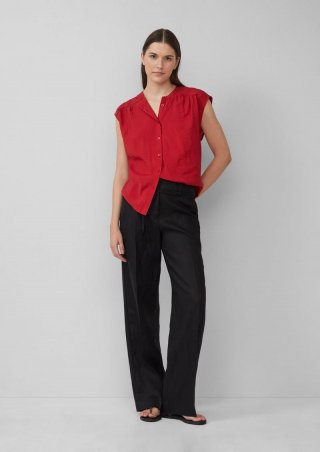 s.Oliver Leichte High-Rise-Hose aus Leinen - schwarz s.Oliver Leichte High-Rise-Hose aus Leinen - schwarz