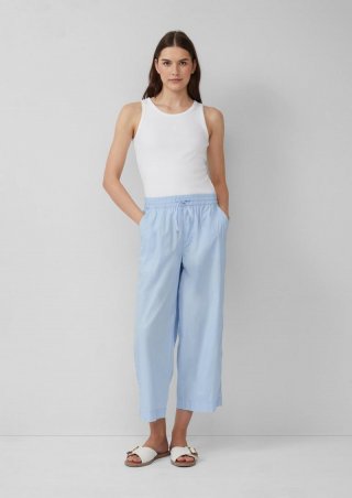 s.Oliver Leichte Culotte aus Baumwollmix im Relaxed Fit - hellblau s.Oliver Leichte Culotte aus Baumwollmix im Relaxed Fit - hellblau