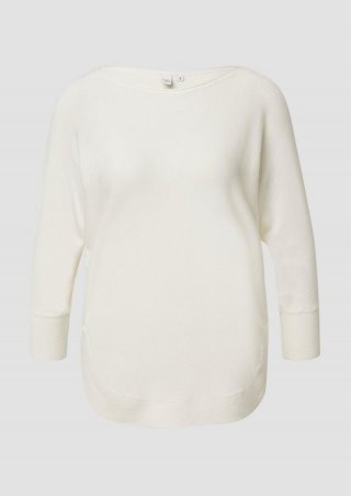 s.Oliver Strickpullover mit Fledermausärmeln - weiß s.Oliver Strickpullover mit Fledermausärmeln - weiß