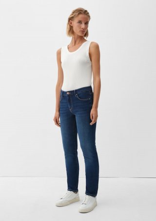 s.Oliver Jeans Betsy / Slim Fit / Mid Rise / Slim Leg - blau