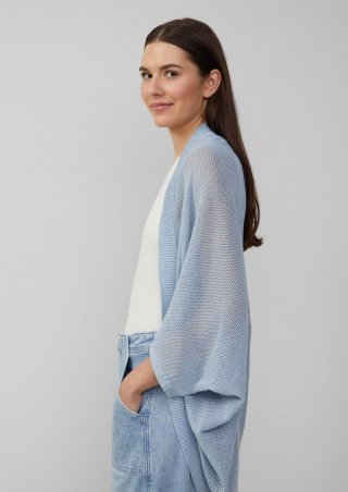 s.Oliver Strickponcho mit Glitzergarn - hellblau s.Oliver Strickponcho mit Glitzergarn - hellblau
