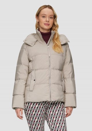 s.Oliver Daunenjacke mit abnehmbarer Kapuze - helles beige s.Oliver Daunenjacke mit abnehmbarer Kapuze - helles beige