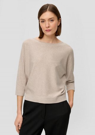 s.Oliver Strickpullover mit Fledermausarm - beige s.Oliver Strickpullover mit Fledermausarm - beige