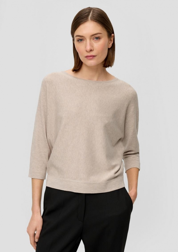 s.Oliver Strickpullover mit Fledermausarm - beige s.Oliver Strickpullover mit Fledermausarm - beige