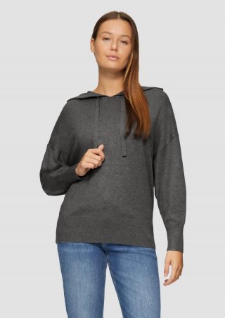 s.Oliver Oversized Strickpullover aus Viskosemix - graphit s.Oliver Oversized Strickpullover aus Viskosemix - graphit