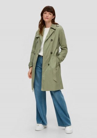 s.Oliver Trenchcoat mit Bindegürtel - helles olivgrün s.Oliver Trenchcoat mit Bindegürtel - helles olivgrün