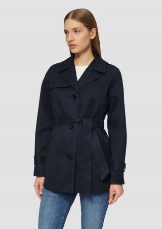 s.Oliver Kurzer Trench mit Gürtel - navy s.Oliver Kurzer Trench mit Gürtel - navy