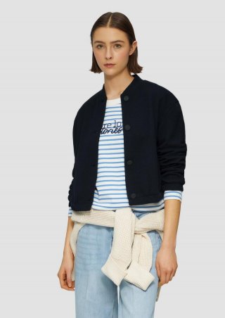 s.Oliver Strukturierter Blouson im Relaxed Fit - navy s.Oliver Strukturierter Blouson im Relaxed Fit - navy