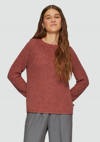 s.Oliver Melierter Strickpullover mit Raglanärmeln - rubinrot s.Oliver Melierter Strickpullover mit Raglanärmeln - rubinrot