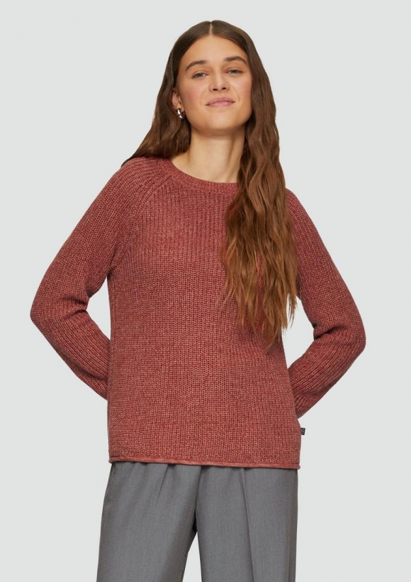 s.Oliver Melierter Strickpullover mit Raglanärmeln - rubinrot s.Oliver Melierter Strickpullover mit Raglanärmeln - rubinrot