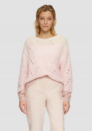 s.Oliver Alpakamix-Strickpullover mit Farbverlauf - perlmuttrosa s.Oliver Alpakamix-Strickpullover mit Farbverlauf - perlmuttrosa