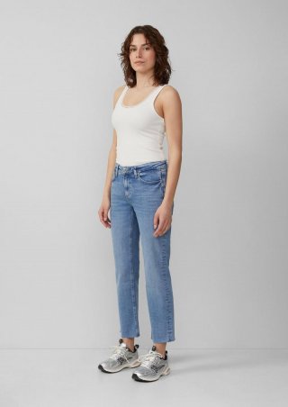s.Oliver Ankle-Jeans Catie / Slim Fit / Mid Rise / Straight Leg - blau