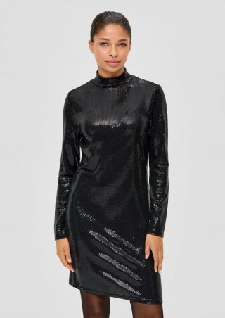 s.Oliver Jerseykleid mit Pailletten - schwarz s.Oliver Jerseykleid mit Pailletten - schwarz