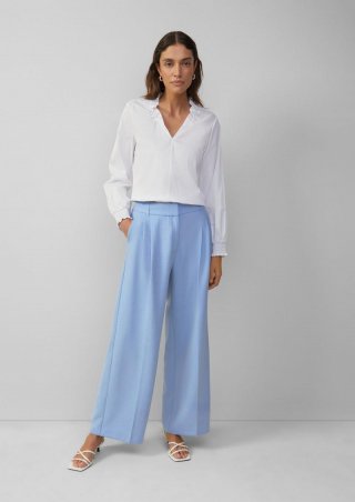 s.Oliver Hose mit Wide Leg und hohem Bund - himmelblau s.Oliver Hose mit Wide Leg und hohem Bund - himmelblau