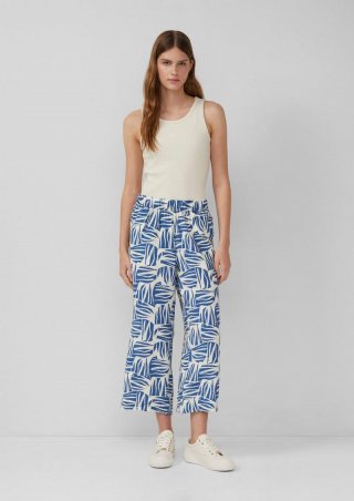 s.Oliver Culotte aus Viskosemix mit All-over-Print - royalblau s.Oliver Culotte aus Viskosemix mit All-over-Print - royalblau