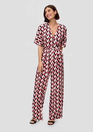 s.Oliver Jumpsuit mit Bindedetail - schwarz s.Oliver Jumpsuit mit Bindedetail - schwarz