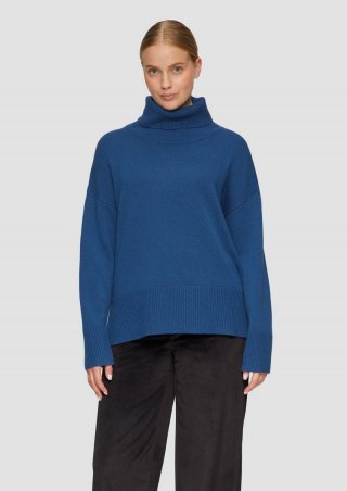 s.Oliver Lockerer Rollkragenpullover aus Kaschmirmix - dunkelblau s.Oliver Lockerer Rollkragenpullover aus Kaschmirmix - dunkelblau