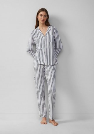 s.Oliver Klassischer Pyjama mit Streifen - creme s.Oliver Klassischer Pyjama mit Streifen - creme