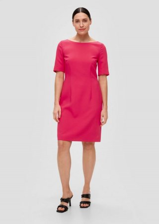 s.Oliver Kleid mit U-Boot-Ausschnitt - pink s.Oliver Kleid mit U-Boot-Ausschnitt - pink