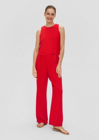 s.Oliver Jumpsuit aus Crêpe - preiselbeere s.Oliver Jumpsuit aus Crêpe - preiselbeere