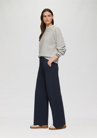 s.Oliver Weiche Jerseyhose im Relaxed Fit mit Herz-Stickerei - navy s.Oliver Weiche Jerseyhose im Relaxed Fit mit Herz-Stickerei - navy
