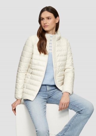 s.Oliver Leichte Steppjacke mit abnehmbarer Kapuze - wollweiß s.Oliver Leichte Steppjacke mit abnehmbarer Kapuze - wollweiß