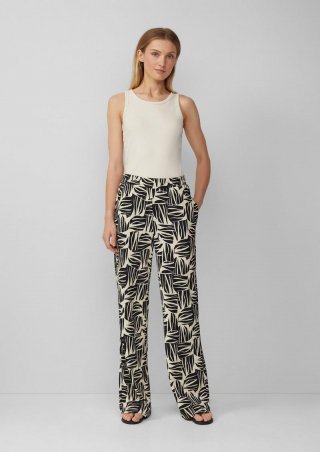 s.Oliver Strukturierte Jerseyhose mit Elastikbund - schwarz s.Oliver Strukturierte Jerseyhose mit Elastikbund - schwarz