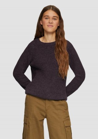 s.Oliver Melierter Strickpullover mit Raglanärmeln - lila s.Oliver Melierter Strickpullover mit Raglanärmeln - lila