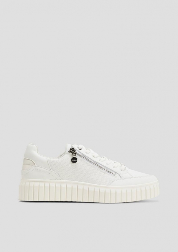 s.Oliver Sneaker mit Strukturmuster - weiß s.Oliver Sneaker mit Strukturmuster - weiß