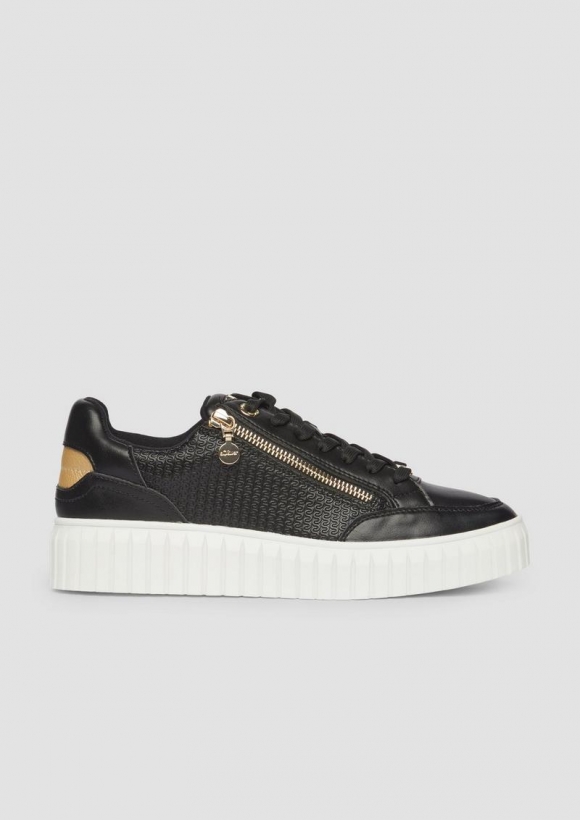 s.Oliver Sneaker mit Strukturmuster - schwarz s.Oliver Sneaker mit Strukturmuster - schwarz