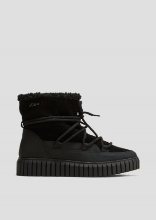 s.Oliver Stiefeletten aus Leder - schwarz s.Oliver Stiefeletten aus Leder - schwarz