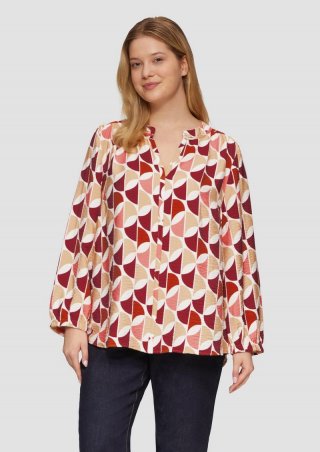 s.Oliver Strukturierte Bluse aus Viskosemix - himbeere s.Oliver Strukturierte Bluse aus Viskosemix - himbeere