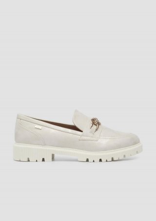 s.Oliver Modische Loafer in Leder-Optik - hellgrau s.Oliver Modische Loafer in Leder-Optik - hellgrau