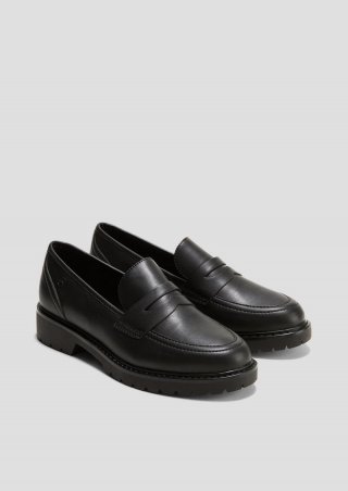 s.Oliver Loafer in Leder-Optik - schwarz s.Oliver Loafer in Leder-Optik - schwarz